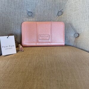 Pom Pom London Chelsea Wallet Rose Gold - NWT